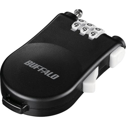 ■BUFFALO ワイヤー巻き取り式ダイヤルロック〔品番:BSL10〕【4520897:0】[店頭受取不可]