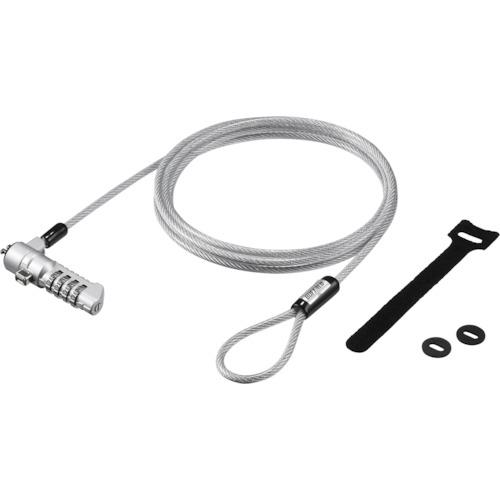 ■BUFFALO ダイヤル式ワイヤーロック Nanoスロット対応〔品番:BLD4WNN〕【4520833:0】[店頭受取不可]
