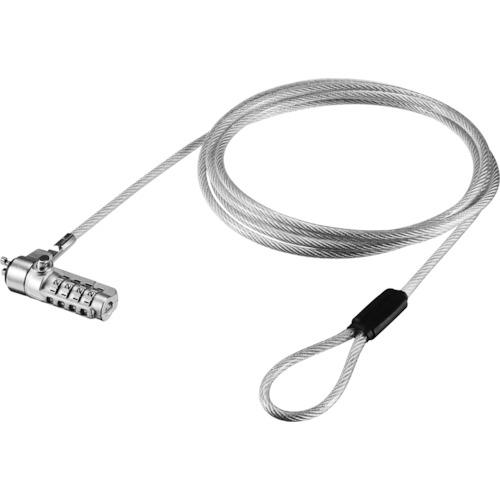 ■BUFFALO 4桁ダイヤル式ワイヤー一体タイプ〔品番:BSL09〕【4522423:0】[送料別途見積り][掲外取寄][店頭受取不可]