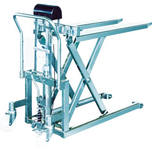 ■Bishamon ハンドリフター ステンスクーパー 均等荷重500kg フォーク寸法1080×520mm〔品番:LV50HL〕【4530781:0】[送料別途...