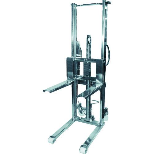 ■Bishamon フォーク式リフター ステントラバーリフト(足踏み油圧式) 均等荷重500kg フォーク寸法600×110mm〔品番:ST50HL〕【4530...