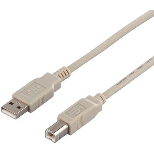 ■BUFFALO USB2.0ケーブル(A to B) 1m アイボリー〔品番:BSUAB210IV〕【4539612:0】[店頭受取不可]