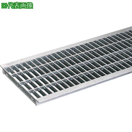 ■奥岡 スチール製 U字溝用 グレーチング 溝幅180用 並目 プレーン〔品番:OKU1819B〕【4540136:0】[送料別途見積り][法人・事業所限定][外直送][店頭受取不可]