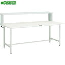 ■TRUSCO 軽荷重作業台(300kg)AE型 900X600XH1044(全高) 上棚付 ダークグレー色〔品番:AE0960YURBDG〕【4542665:...
