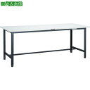 ■TRUSCO 軽荷重作業台(300kg)AE型 1500X600XH740 基本タイプ ダークグレー色〔品番:AE1560DG〕【4542983:0】[法人・...