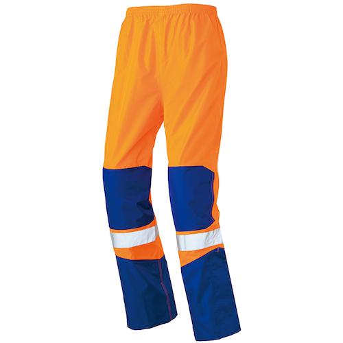 ■アイトス BRAVE REAIN レインスーツ男女兼用 オレンジXネイビー 5L〔品番:AZ562060085L〕【4543290:0】[送料別途見積り][掲外取寄][店頭受取不可]