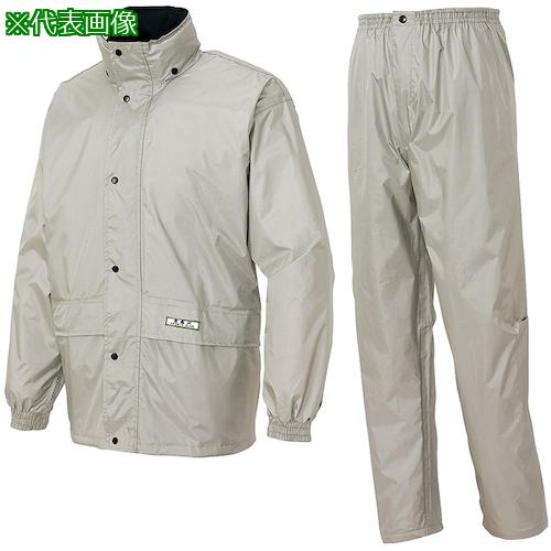 ■アイトス レインスーツ(Bー1レインスーツ)グレー S〔品番:AZ58701003S〕【4543298:0】[送料別途見積り][掲外取寄][店頭受取不可]