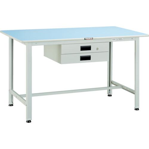 ■TRUSCO 軽荷重作業台(180kg)BO型 1200X750XH740 薄型2段引出付 ホワイト色〔品番:BO1275UDK2〕【4544200:0】[法人・事業所限定][直送元][店頭受取不可](3)
