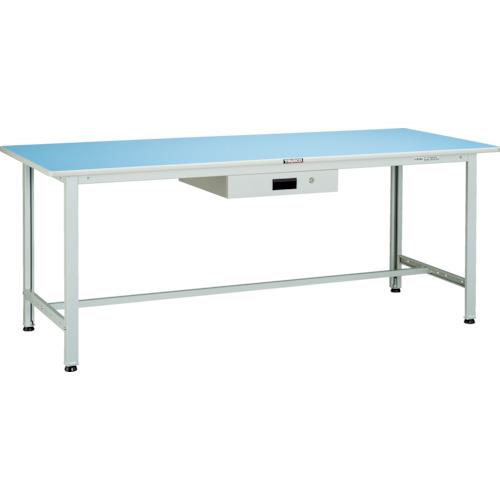 ■TRUSCO 軽荷重作業台(180kg)BO型 1500X600XH740 薄型1段引出付 ホワイト色〔品番:BO1560UDK1〕【4544251:0】[法人・事業所限定][直送元][店頭受取不可]