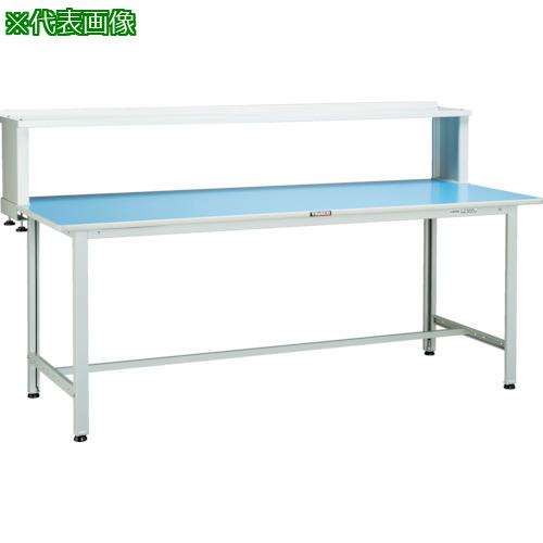 ■TRUSCO 軽荷重作業台(180kg)BO型 1800X600XH1044(全高) 上棚付 ホワイト色〔品番:BO1860YURB〕【45443..