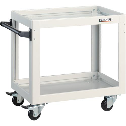 ■TRUSCO ツールワゴン ドルフィン 600X400 4輪自在 ホワイト〔品番:DLWS662JW〕【4547471:0】[直送DS][店頭受取不可]