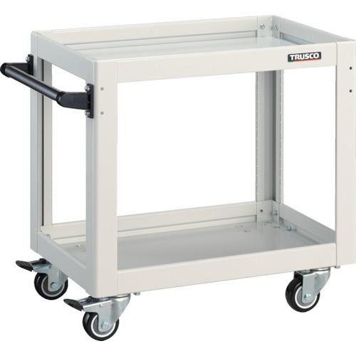 ■TRUSCO ツールワゴン ドルフィン 600×400 4輪自在 ウレタン車輪 ホワイト〔品番:DLWS662UJW〕【4547497:0】[直送DS][店頭受取不可]