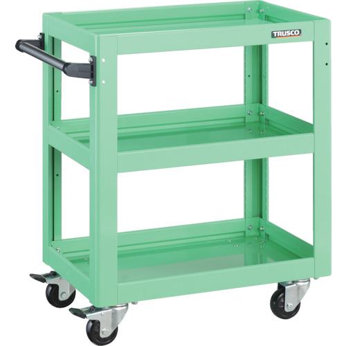 ■TRUSCO ツールワゴン ドルフィン 600X400 4輪自在 ヤンググリーン〔品番:DLWS763JYG〕【4547641:0】[直送DS][店頭受取不可]