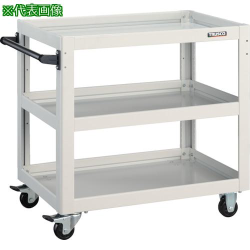 ■TRUSCO ツールワゴン ドルフィン 750X500 ホワイト〔品番:DLWS773W〕【4547837:0】[直送DS][店頭受取不可]