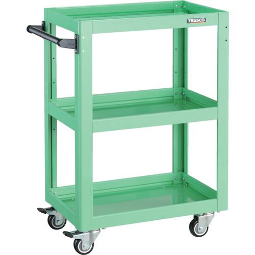 ■TRUSCO ツールワゴン ドルフィン 600×400 4輪自在 ウレタン車輪 ヤンググリーン〔品番:DLWS963UJYG〕【4547969:0】[直送DS][店頭受取不可]