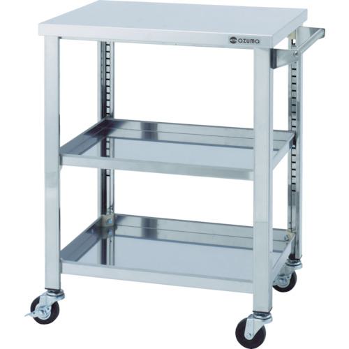 ■アズマ ステンレスワゴンWGシリーズ 900×600×800 3段〔品番:WG3900H〕【4553080:0】[送料別途見積り][..