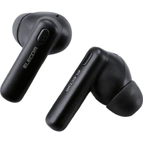 ■ELECOM Bluetoothイヤホン 完全ワイヤレス ノイズキャンセリング AAC対応 カナル型 ブラック〔品番:LBTTWS13BK〕【4557447:0】[店頭受取不可]