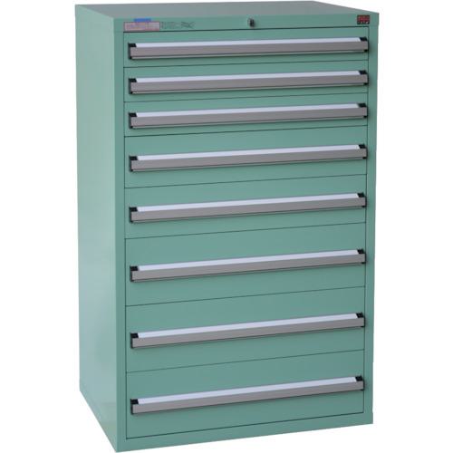 ■OS デラックス重量キャビネット 間口811×奥行557×高さ1281mm(若草色)〔品番:DX1208〕【4571908:0】[法人・事業所限定][直送元][店頭受取不可]