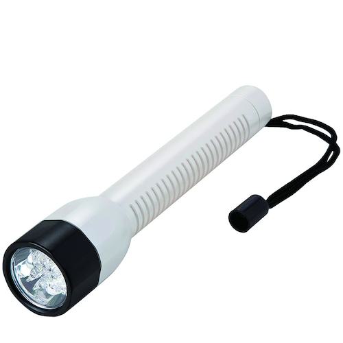 ■YAZAWA 6LEDフラッシュライト〔品番:LL38PW〕【4574260:0】[送料別途見積り][掲外取寄][店頭受取不可]