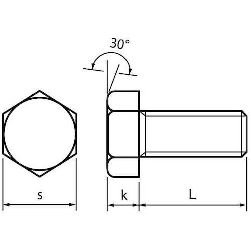 ■SUNCO ニッケル BS 6角BT(全 12X85 (1本入)〔品番:B001000001200850051P〕【4576622:0】[送料別途見積り][掲外取寄][店頭受取不可] 3