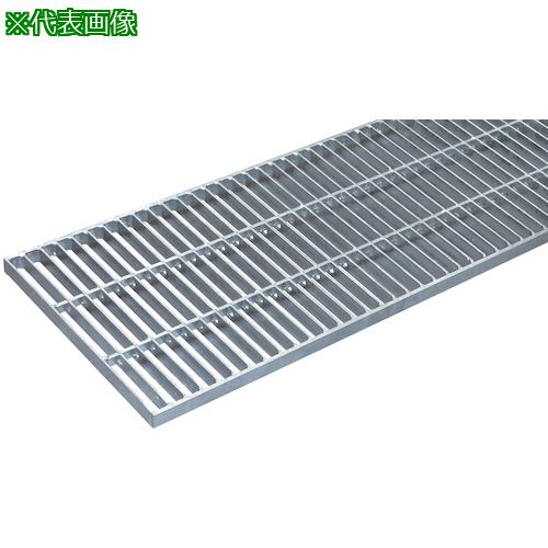 ■奥岡 スチール製 側溝用 グレーチング 本体幅400×高さ19 中間目 ノンスリップ〔品番:OKGXM34019〕【4579408:0】[送料別途見積り][法人・事業所限定][外直送][店頭受取不可]
