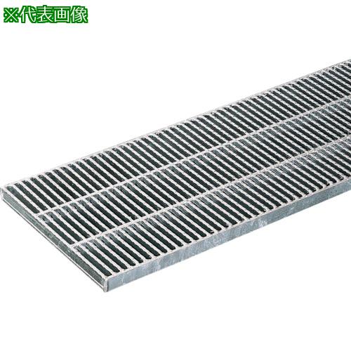 ■奥岡 スチール製 側溝用 グレーチング 本体幅500×高さ44 細目 ノンスリップ〔品番:OKGXP55044〕【4579..