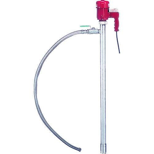 ■KUK ドラム缶用ポンプ 電動式ハンディポンプ(SUS製) 吐出量80L/min 揚程5.0m〔品番:HP501〕【4580478:0】[法人・事業所限定][直送元][店頭受取不可]