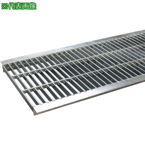 ■奥岡 スチール製 U字溝用 グレーチング 溝幅450用 中間目 プレーン〔品番:OKUM54525〕【4580959:0】[送料別途見積り][法人・事業所限定][外直送][店頭受取不可]