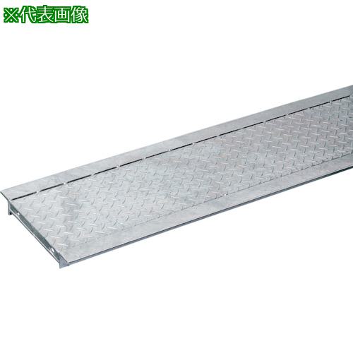 ■奥岡 スチール製 縞鋼板貼り U字溝用 グレーチング 溝幅360用 T-2〔品番:OKA36〕【4584081:0】[送料別途見積り][法人・事業所限定][外直送][店頭受取不可]