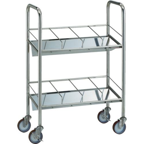 ■TRUSCO オールステンレスファイルワゴン 670X320XH970〔品番:SFWS〕【4588631:0】[法人・事業所限定][直送元][店頭受取不可]