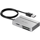 ■BUFFALO USB2.0 マルチカードリーダー/ライター スタンダードモデル シルバー〔品番:BSCR100U2SV〕【4594856:0】[店頭受取不可...