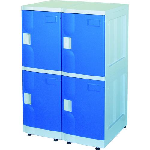 ■日本統計機 樹脂製ロッカー M 青〔品番:MB〕【4639561:0】[送料別途見積り][法人・事業所限定][直送][店頭受取不可]