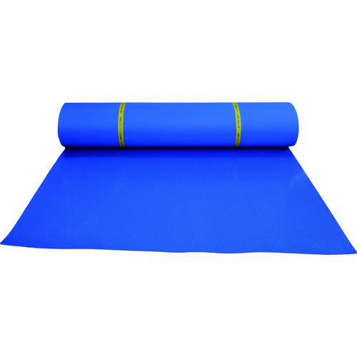 ■ワタベ 耐電用筋入コスモスマット6t(青/筋) 7kV以下用〔品番:450〕【4676491:0】[送料別途見積り][法人・事業所限定][直送][店頭受取不可]