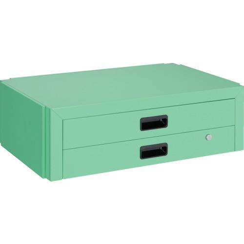 ■TRUSCO ツールワゴン ドルフィン用引出 2段 750X500 ヤンググリーン〔品番:DLWS75XYG〕【4679997:0】[店頭受取不可]