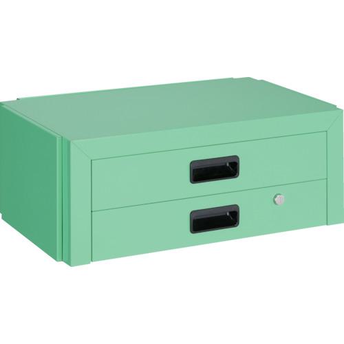 ■TRUSCO ツールワゴン ドルフィン用引出 2段 600X400 ヤンググリーン〔品番:DLWS64XYG〕【4688317:0】[店頭受取不可]