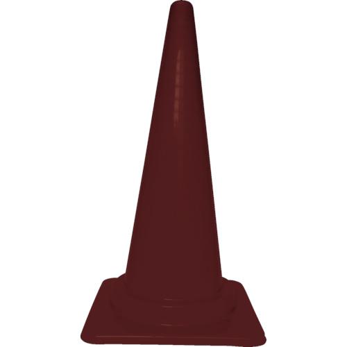 ■TRUSCO 安全コーン 幅380mmX高さ700mm ブラウン〔品番:TCCDBR〕【4705670:0】[店頭受取不可]