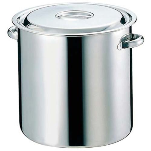 ■EBM モリブデン キッチンポット/寸胴鍋(目盛付)27cm パイプ手付〔品番:0001400〕【4723854:0】[送料別途見積り][掲外取寄][店頭受取不可]