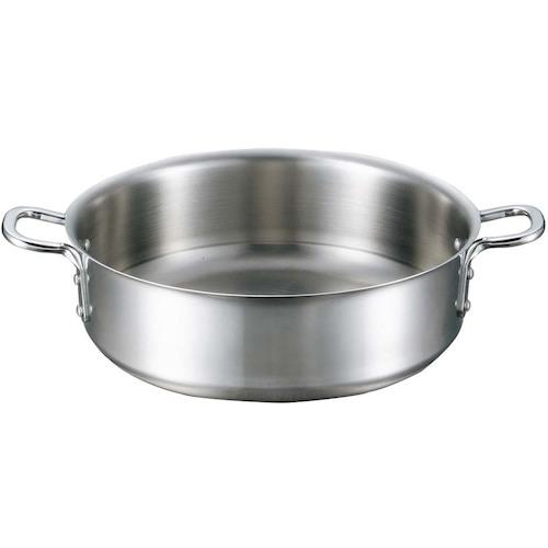 ■EBM ビストロ 三層クラッド 外輪鍋 39cm 蓋無〔品番:4144500〕【4723935:0】[送料別途見積り][掲外取寄][店頭受取不可]