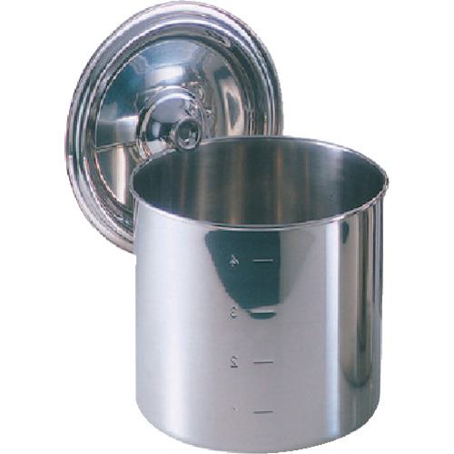 ■EBM 18-8 キッチンポット/寸胴鍋(目盛付)10cm 手無〔品番:8824200〕【4727019:0】[送料別途見積り][店頭受取不可]