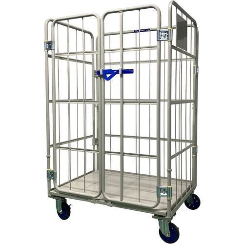 ■ワコーパレット カーゴプレスタ観音扉付1100×800×1700床スチール ベージュ色〔品番:WK611KT〕【4730898:0】[法人・事業所限定][外直送元][店頭受取不可]