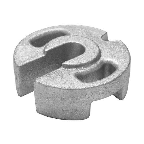 ■グリーンクロス 鋳物ウエイト丸型20kg メッキ加工〔品番:6300034013〕【4735327:0】[送料別途見積り][..