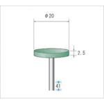 《メーカー》（株）ナカニシ《品番》46873《特長》●滑らかな作業性に加え、加工時の跳ね返りもなく安心して作業ができます。《用途》●ステンレス、鉄材の中仕上げに。《仕様》●粒度(#):320●形状:平●外径(mm):20●幅(mm):2.5●軸径(mm):3●最高使用回転数(rpm):15000●硬さ:ソフト●色:グリーン●全長(mm):41《仕様2》●入数:10本●砥粒:WA《原産国（名称）》日本《材質／仕上》《セット内容／付属品》《注意》《JANコード》4560264455009《本体質量》60.0gナカニシ　グリーンポリッシャー　（1Pk（袋）＝10本入）　＃320〔品番：46873〕[注番:4767349][本体質量：60.0g]《包装時基本サイズ：78.00×77.00×24.00》〔包装時質量：56.0g〕分類》電動・油圧・空圧工具》研削研磨用品》軸付砥石☆納期情報：取寄管理コード(006) メーカー直送品 (欠品の場合有り)