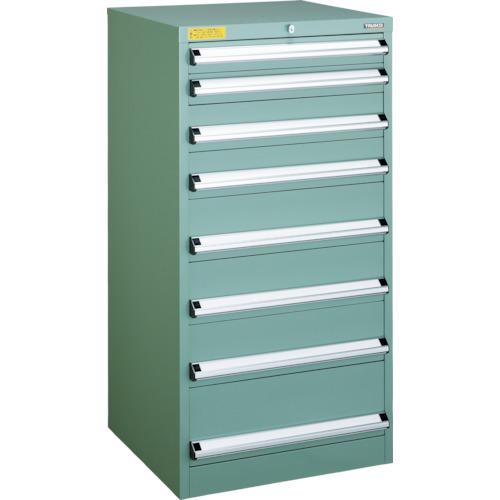 ■TRUSCO VE6S型中量キャビネット 600×550×H1200 引出8段〔品番:VE6S1208〕【4790715:0】[法人・事業所限定][直送元][店頭受取不可]