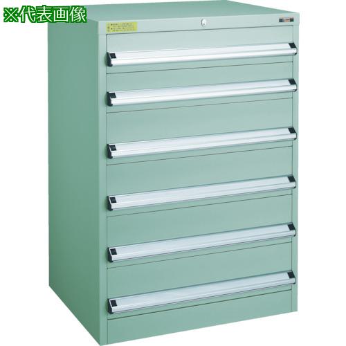 ■TRUSCO VE7S型中量キャビネット 700×550×H1000 引出6段〔品番:VE7S1009〕【4791011:0】[法人・事業所限定][直送元][店頭受取不可]