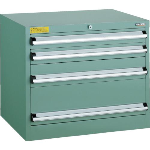 ■TRUSCO VE7S型中量キャビネット 700X550XH600 引出4段〔品番:VE7S607〕【4791215:0】[法人・事業所限定][直送元][店頭受取不可]