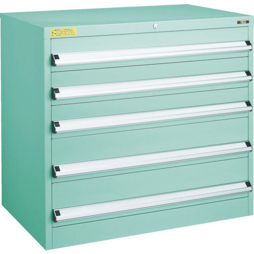 ■TRUSCO VE9S型中量キャビネット 880×550×H800 引出5段〔品番:VE9S801〕【4791614:0】[法人・事業所限定][直送元][店頭受取不可]