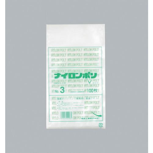 ■福助 ナイロンポリ Vタイプ NO.3《54袋入》〔品番:0709018〕【4808598×54:0】[送料別途見積り][掲外取寄][店頭受取不可]