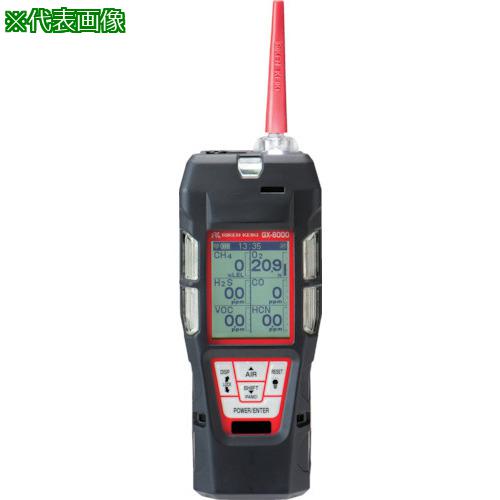 ■理研 ポータブルマルチガスモニター Model GX-6000 乾電池式〔品番:GX6000AM010P1E4D〕【4878747:0】[法人・事業所限定][外直送元][店頭受取不可]