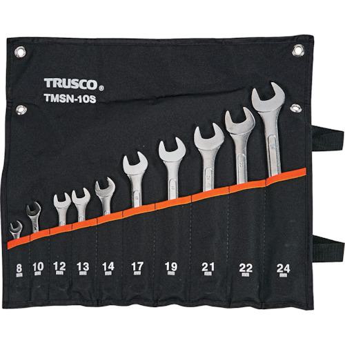 ■TRUSCO コンビネーションスパナセット(パネルタイプ) (10本組)〔品番:TMSN10S〕【4888286:0】[店頭受取不可]