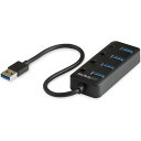 ■StarTech USBハブ/USB 3.0/USB-A - 4x USB-A /バスパワー/ON・OFFスイッチ〔品番:HB30A4AIB〕【4892523...
